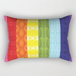 TorsoPattern Gay Pride Flag (Original 8-Color) Rectangular Pillow