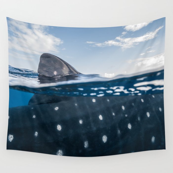 Whale Shark Abstract Wall Tapestry