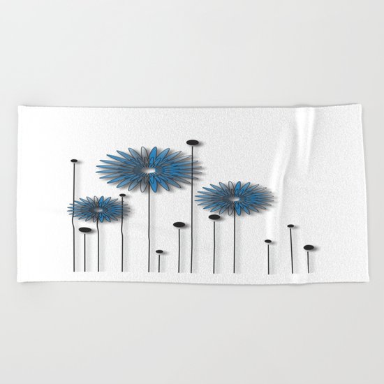 Night Flowers No. 2 Beach Towel
