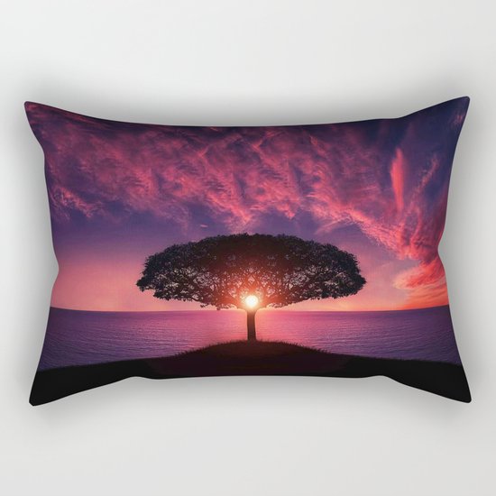 Lonely tree Rectangular Pillow