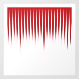 RED MELT Art Print | Abstract, Pattern 