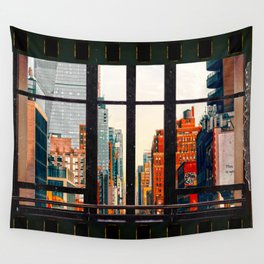 New York City Window Film Strip Wall Tapestry