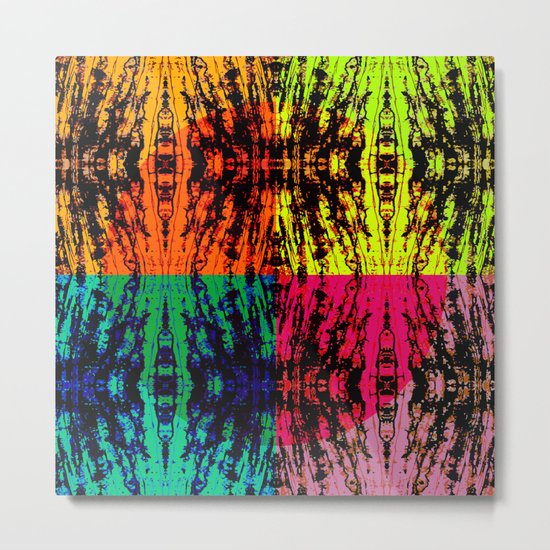 4 different squares Metal Print