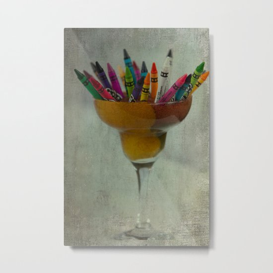 CRAYON LOVE : Addiction Metal Print