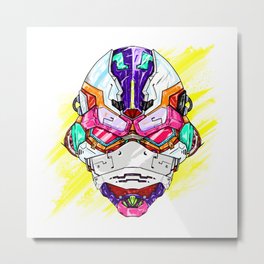 Crypto Mecha #009 - Tanakasaka Corp. Metal Print