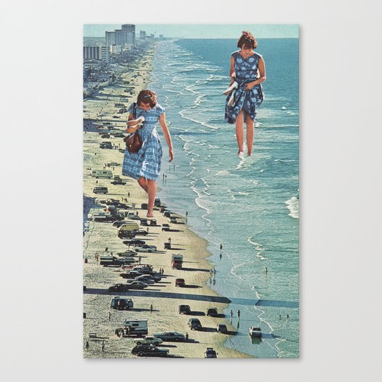 Walk on the Beach Canvas Print