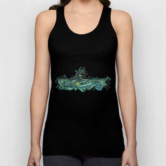 Crashing Wave Tangle Unisex Tank Top