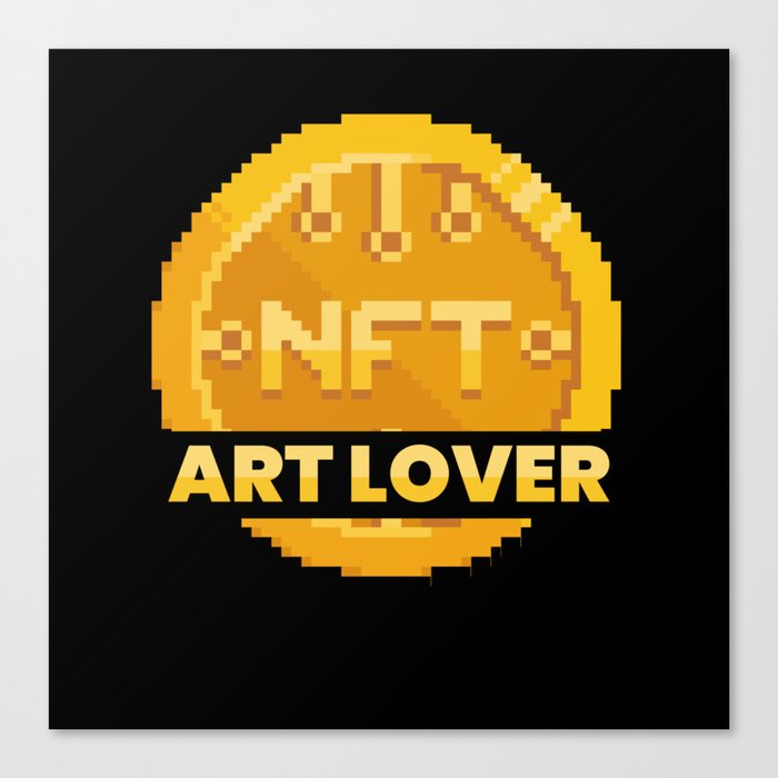 Nft Art Lover Cryptocurrency Btc Invest Canvas Print