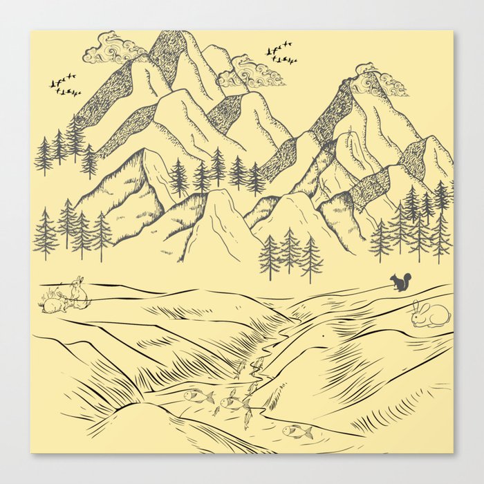 Peace Mountain Canvas Print