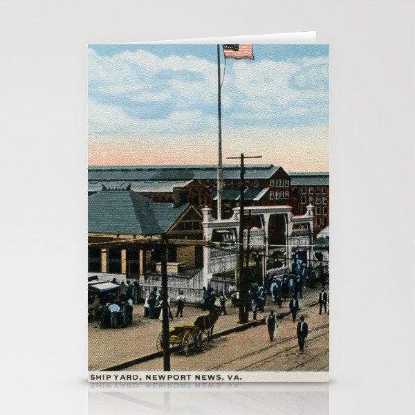 1900 Ship Yard Newport News VA Stationery Cards