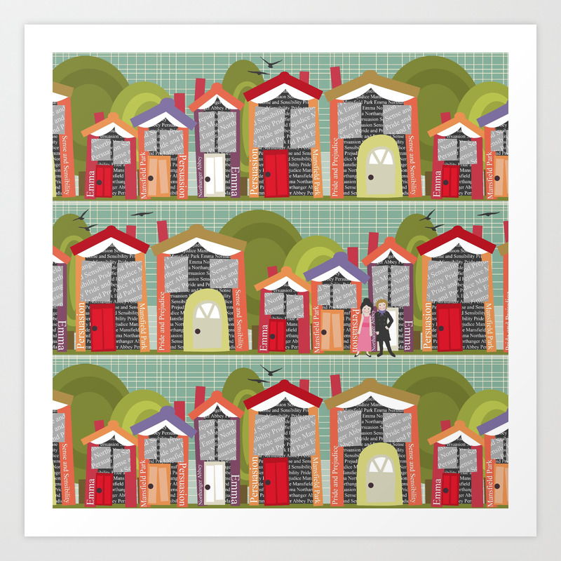 Literally Living In A Jane Austen Novel Art Print By Sharonturner Society6
