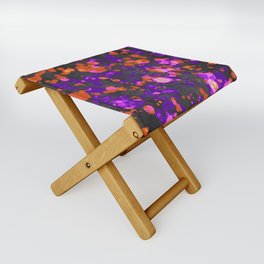 Halloween Splatter Watercolor Background 03 Folding Stool