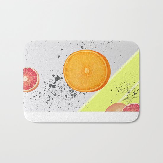 Orange and Grapefruit Bath Mat