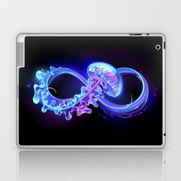 Infinity with Glowing Jellyfish Laptop Skin