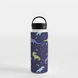 Dinosaurs in Space Water Bottle