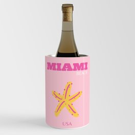 Miami Beach, Miami Travel Art, Preppy Room, Pink Wine Chiller