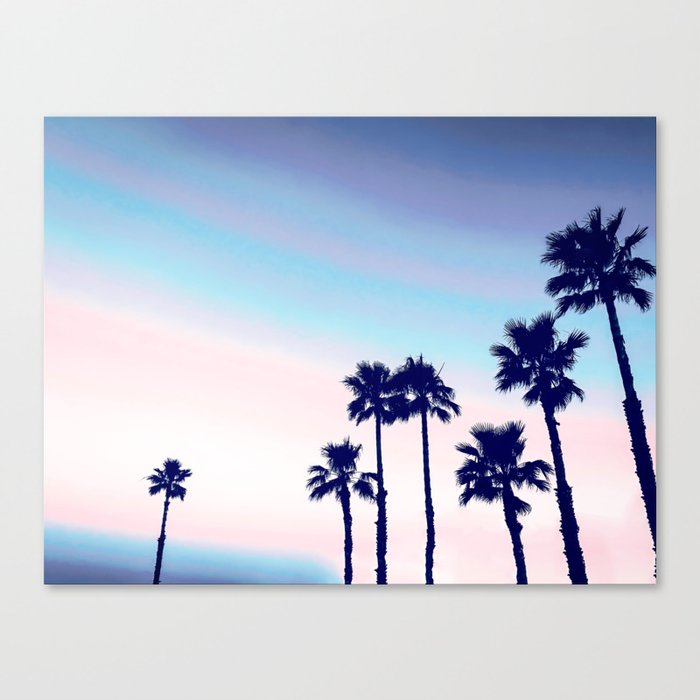 Tranquillity - violet sunset Canvas Print
