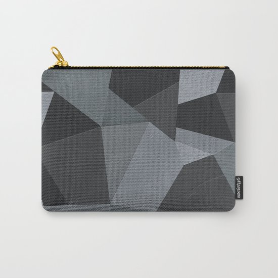 Black and grey worn . Leather patches . Carry-All Pouch
