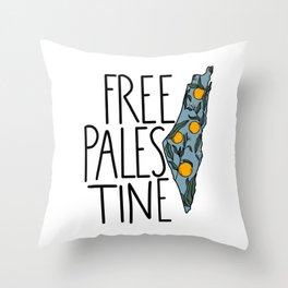 Free Palestine - Palestine, Human Rights Sticker, Palestinian Rights, Save Palestine, Palestine Tote Bags, Save Palestinians, Social Justice Art, Progressive Throw Pillow