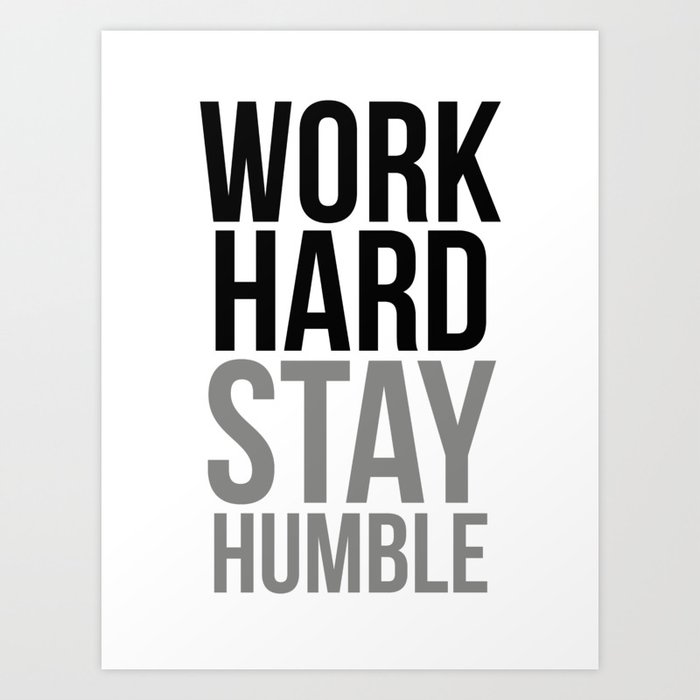 Work Hard Stay Humble, Office Decor, Office Wall Art, Office Art ...