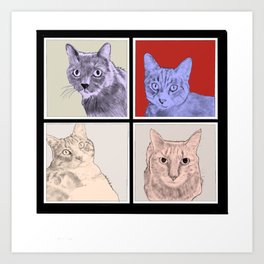 Let it be cats Art Print
