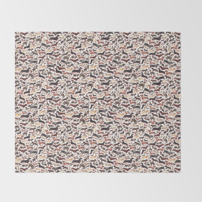 Dachshund Throw Blanket by elenaoneill | Society6