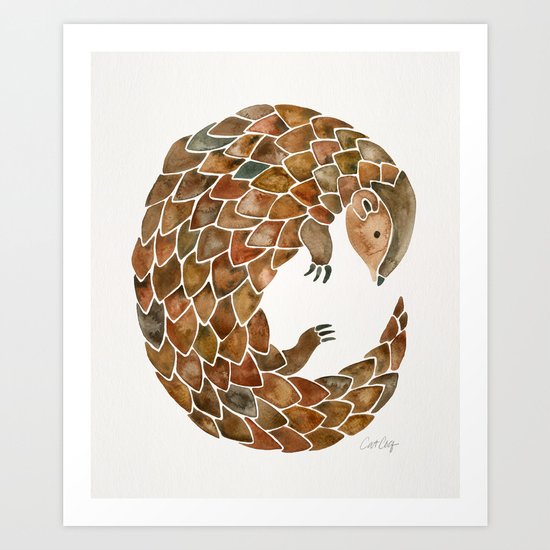 Pangolin Art Print