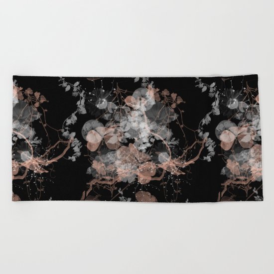 Black Spring II Beach Towel