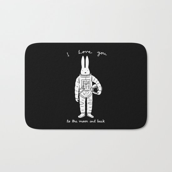 To the Moon and Back Bath Mat
