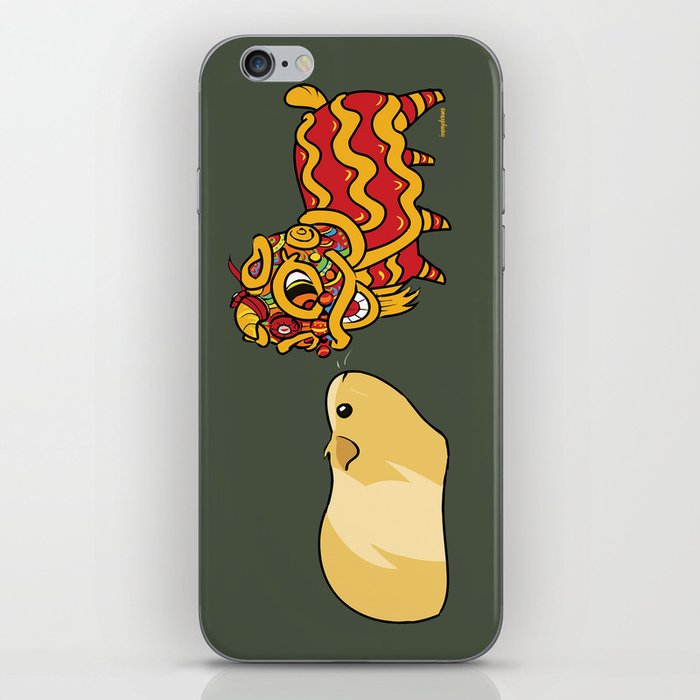 lion and pig iPhone Skin