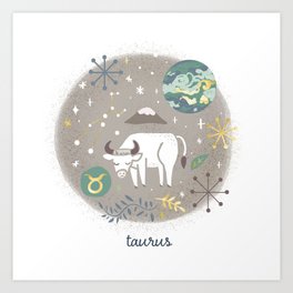Taurus Earth Art Print