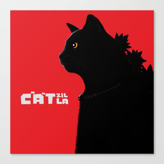 Catzilla Canvas Print