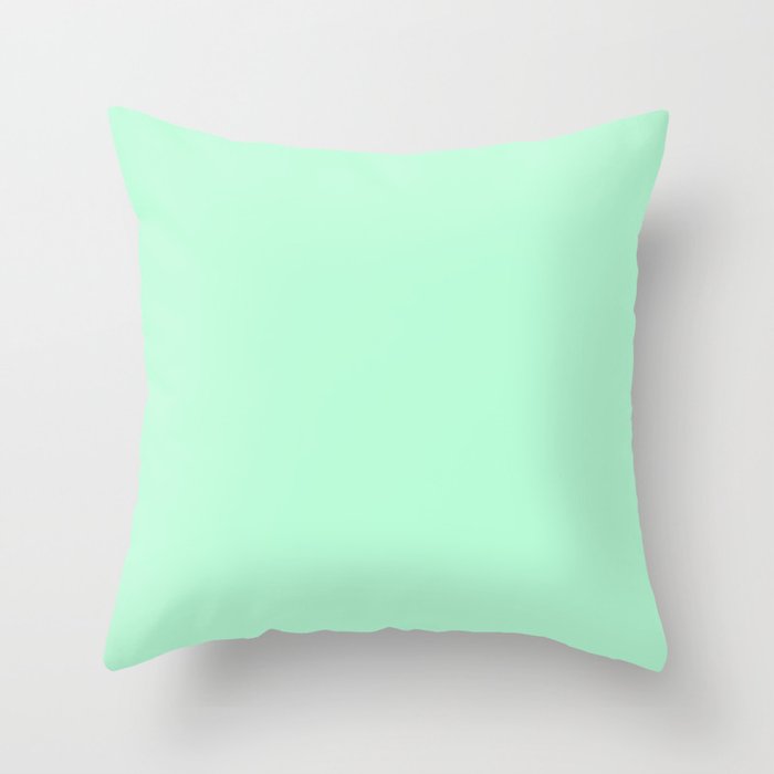Mint Green Throw Pillow