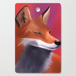 Fox Painting Cutting Board