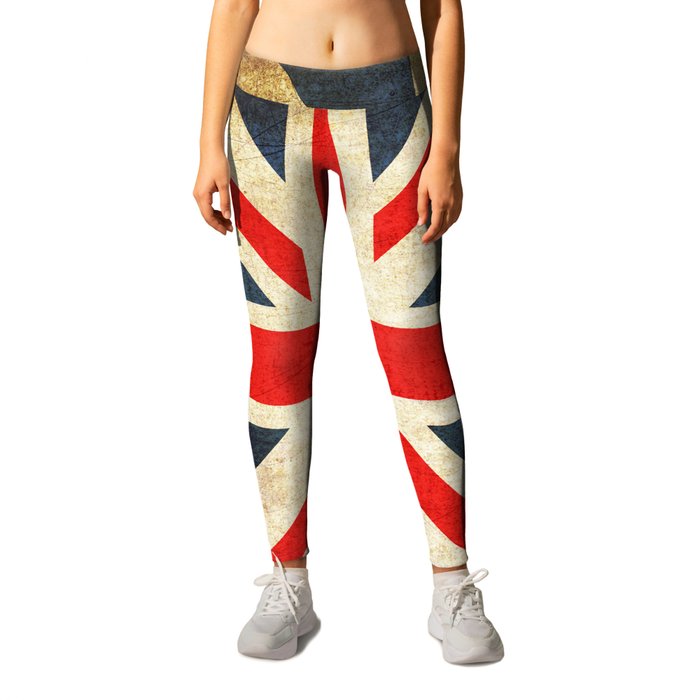 Vintage Union Jack British Flag Leggings by Smyrna