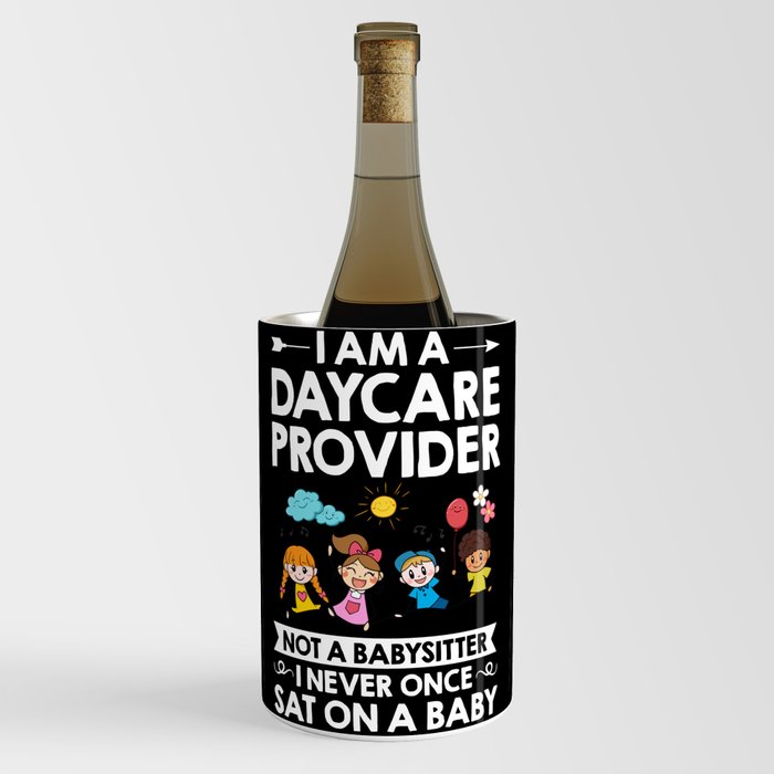 Daycare Provider Childcare Babysitter Thank You Wine Chiller