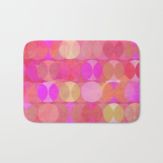Multitudes in red Bath Mat