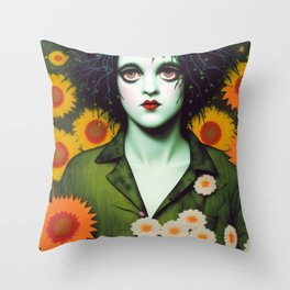 forest goth guy 2 Throw Pillow
