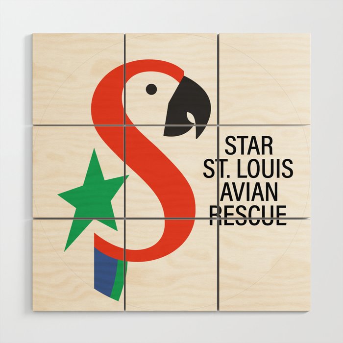 STAR Logo Round with Name Wood Wall Art