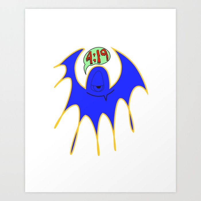 Vampire Bat Art Print