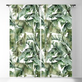 Tropical Banana Leaf Botanical Blackout Curtain