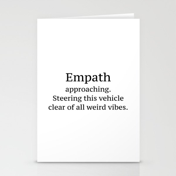 Empath Approaching Quote Stationery Cards