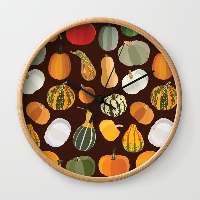 Pumpkins Wall Clock