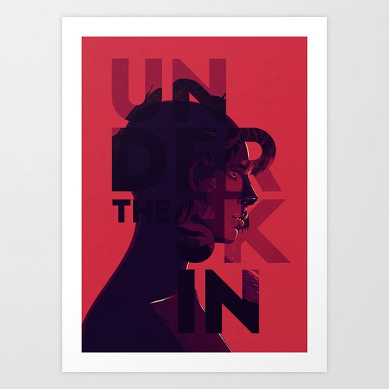 Under the skin - alternative movie poster Art Print