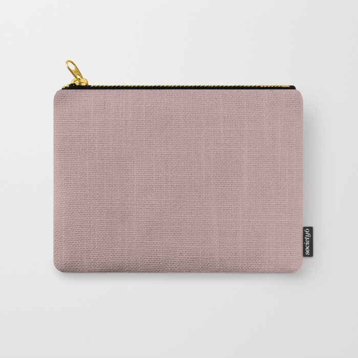 Pastel Pink Solid Color 2022 Autumn/Winter Trending Hue Pantone Pale Mauve 15-1607 Carry-All Pouch