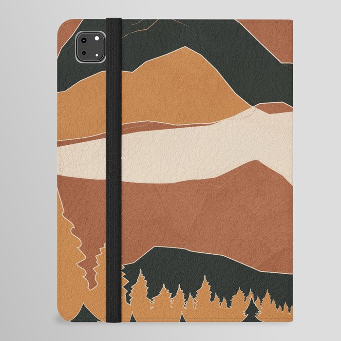 Minimal Abstract Art Landscape 02 iPad Folio Case