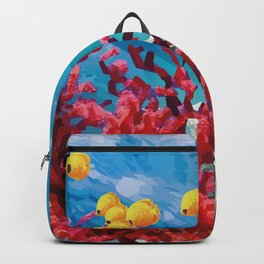 Coral reef Backpack | Graphicdesign, Digital, Coral, Underwater, Underwaterworld, Coralreef, Meer 