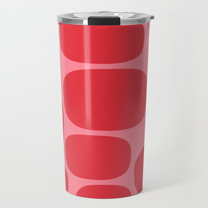 Modernist Spots 260 Red Pink Travel Mug