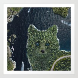 Fox Point From Above Art Print