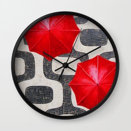 Ipanema Umbrella Wall Clock
